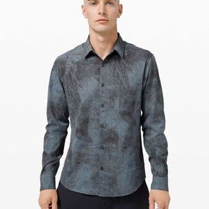 EUC Lululemon Airing Easy Long Sleeve Shirt *Ventlight Mesh Blue Sz L